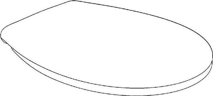 Actual product image Grohe Construction ceramic toilet seat with soft close