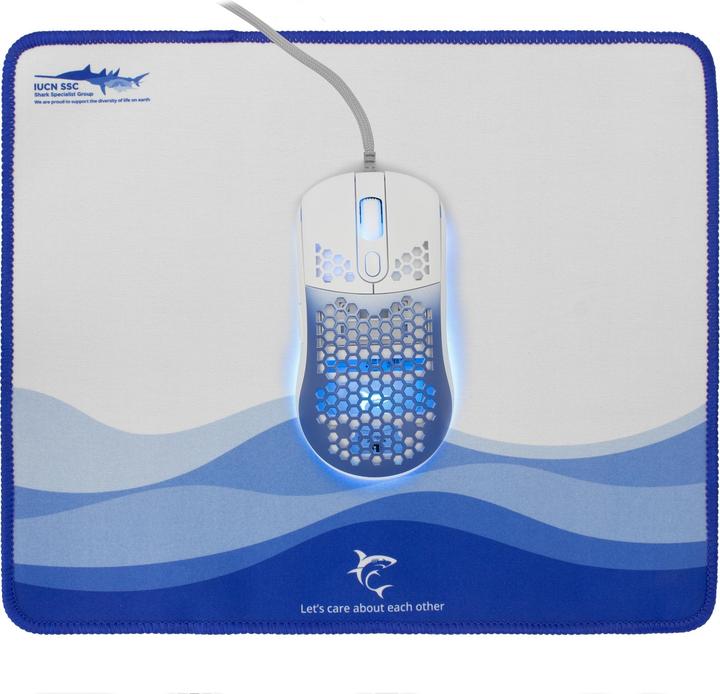 White Shark Keyboard WhiteShark Set mouse + mat MEGALODON (Cable)