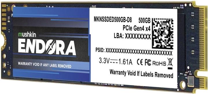 Actual product image Mushkin M.2 500GB Endora NVMe PCIe4.0 x 4 (500 GB, M.2 2280)