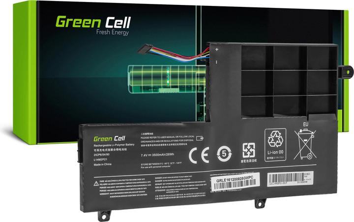Immagine prodotto GreenCell Batteria per laptop L14L2P21 L14M2P21 per Lenovo Yoga - 7.6V - 3500mAh (2 Celle, 3150 mAh)