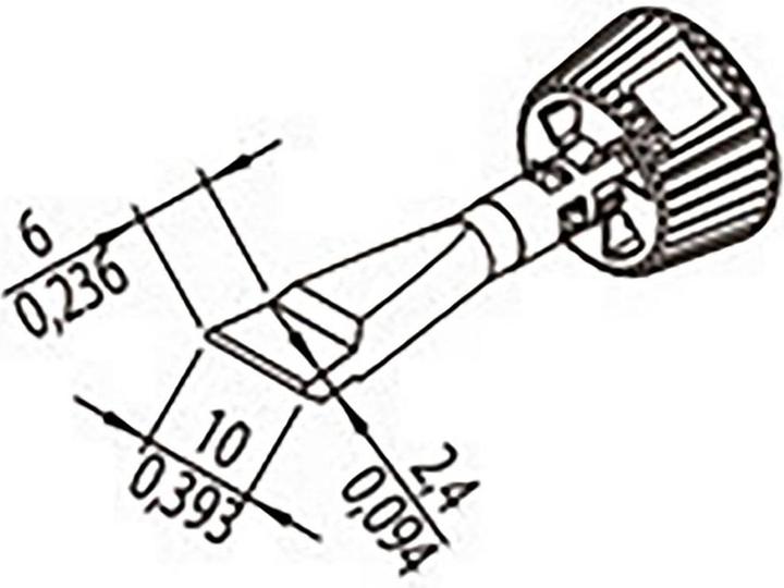 Produktbild 0142ZDLF100/SB Lötspitze Spitzen-Grösse 10mm Inhalt 1St. (Lötkolben)