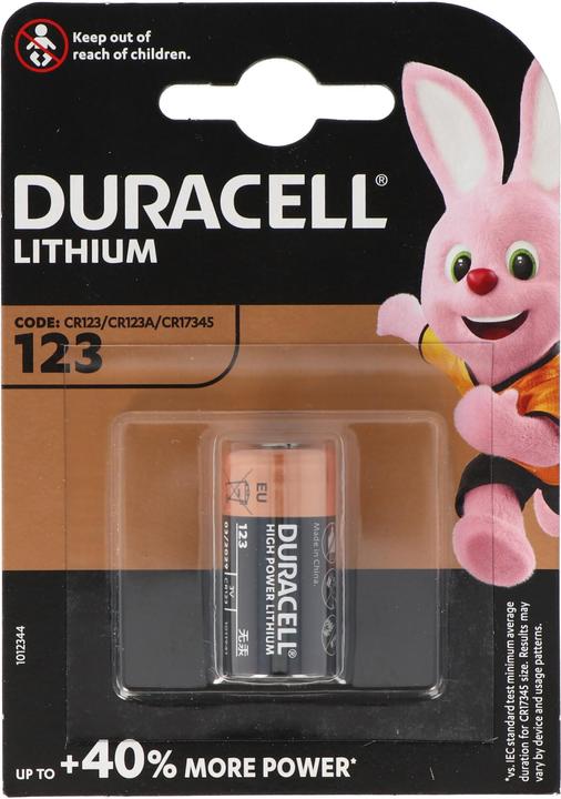 Actual product image Duracell Batterie CR123A, DL123A (1 pcs., CR123A, 1400 mAh)