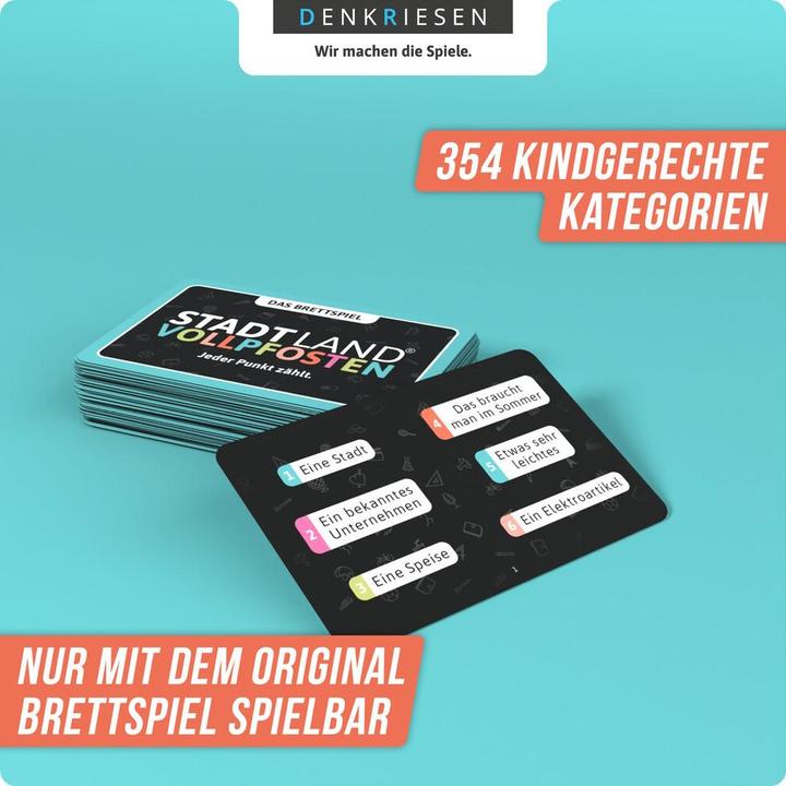 Actual product image Denkriesen STADT LAND VOLLPFOSTEN - JUNIOR Expansion "Every Point Counts" to the official board game (German)
