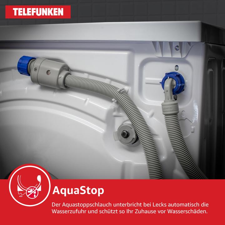 Produktbild Telefunken W-9-1400-A-W, Waschmaschine, EEK A, 9kg (9 kg)