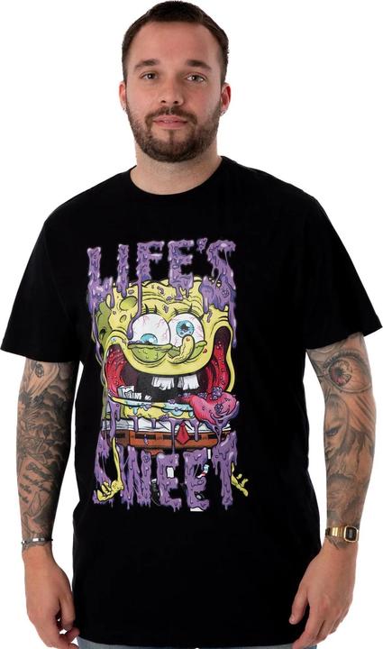 Actual product image Spongebob Squarepants Mens Life's Sweet T-Shirt (L)