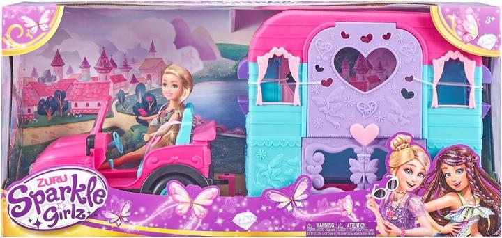 Actual product image Zuru Sparkle Girlz Doll with Jeep and Caravan (100176)
