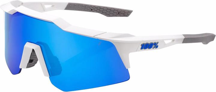 Produktbild 100% Speedcraft Xs (Matte White, Blue Mirror)