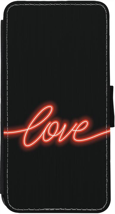 Produktbild PhoneLook Hülle Wallet schwarz Valentine 2023 neon love (Apple iPhone 12)