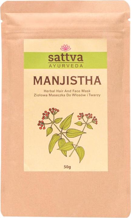 Actual product image Sattva Ayurveda Manjistha face and hair mask 50 g - Sattva