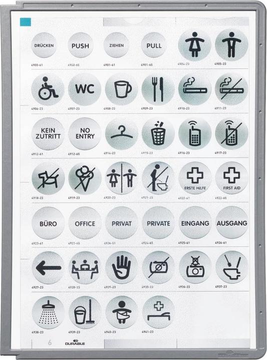 Actual product image Durable SHERPA PANEL A4 5 PCS 560637
