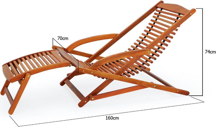 Actual product image Casaria Sun lounger (152 cm)