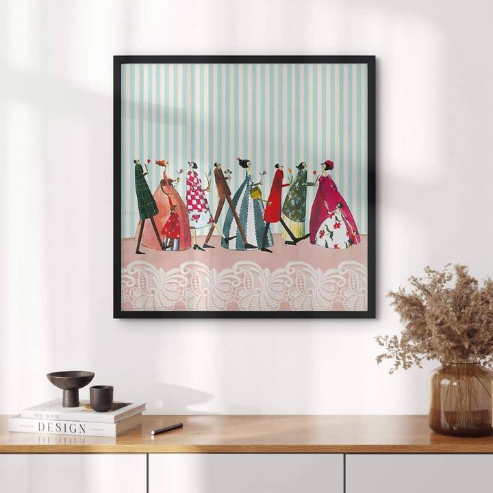 Produktbild Trenddeko Leffler - Familienbesuch (100 x 100 cm)