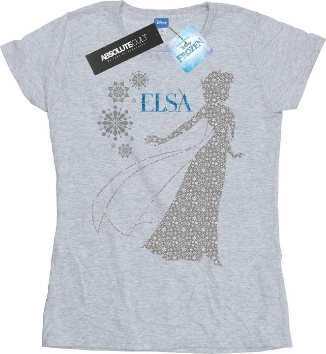 Disney Frozen Elsa Christmas Silhouette TShirt (L)
