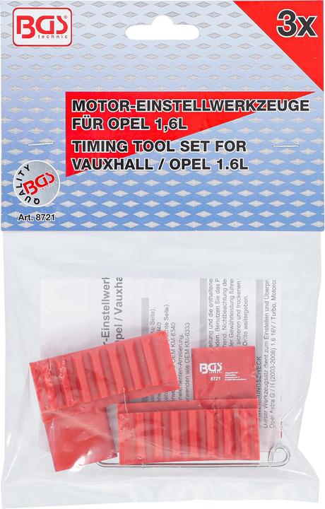 Produktbild BGS Nockenwellen-Arretierwerkzeug für Opel 1.6 / 1.8