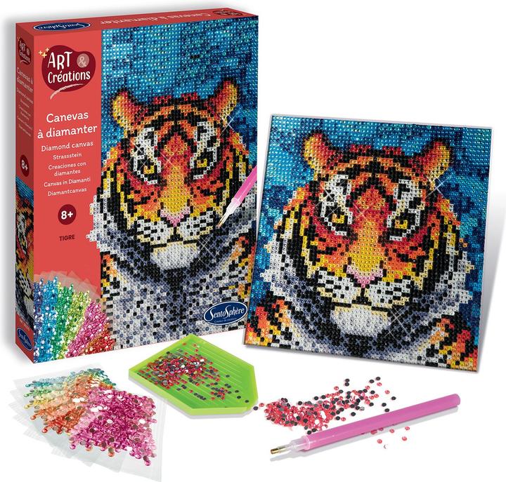 Image du produit Sentosphere Image en strass Tigre
