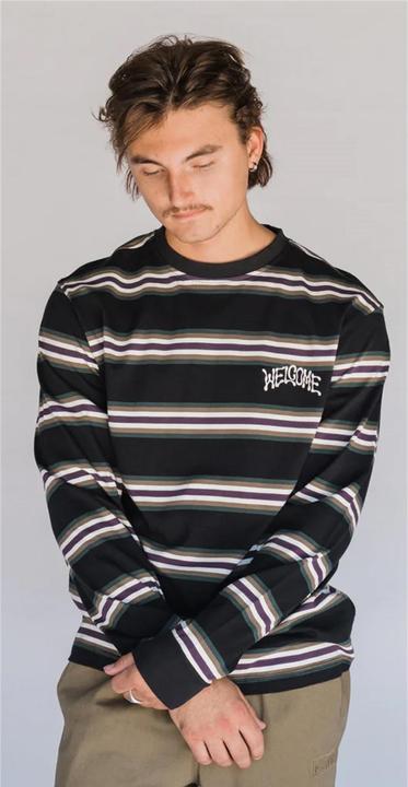 Actual product image Welcome Thelema Stripe Yarn-Dyed Longsleeve Knit (S)