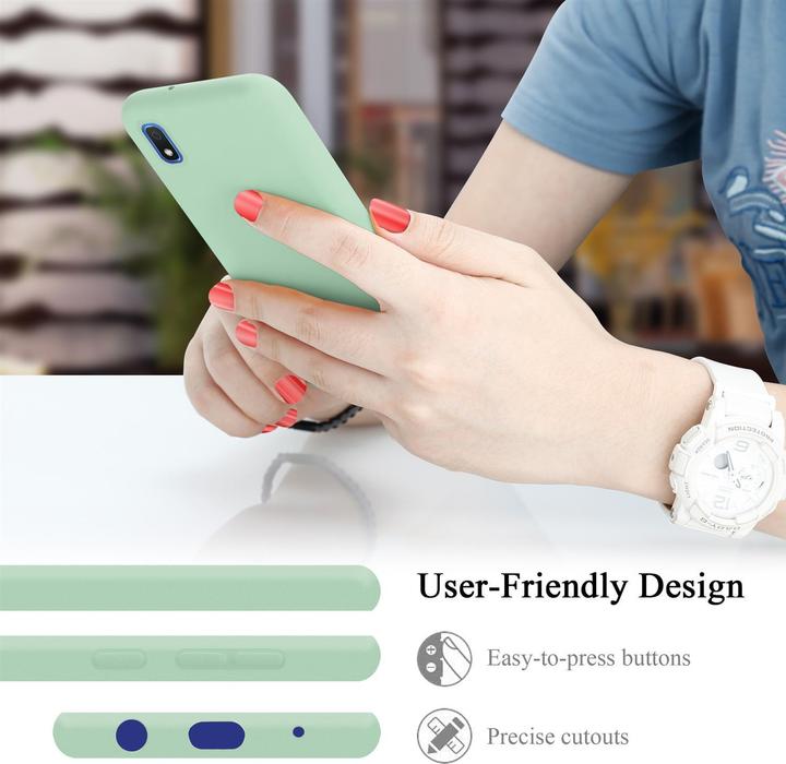Actual product image Cadorabo TPU Liquid Silicone Case Cover (Samsung Galaxy A10, HTC One M10)