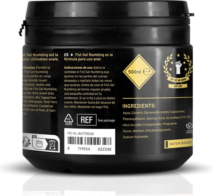 Productafbeelding Buttr Gel Pour Fisting Anesthésiant - 500 ml (500 ml)