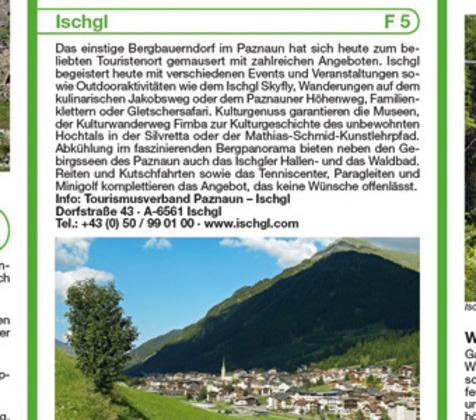 Produktbild Wander- und Radkarte Paznauntal - Samnaungruppe 1 : 35.000 35000