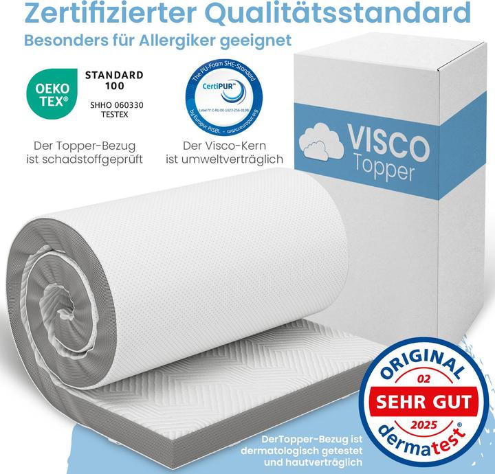 Produktbild Bestschlaf Visko-Mineralschaum Matratzenauflage, Höhe 4 cm (200 x 80 cm)