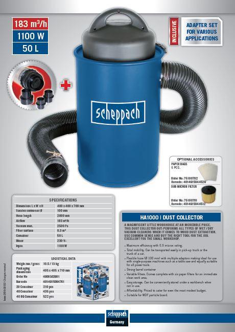 Produktbild Scheppach HA1000 (Scheuersaugmaschine)