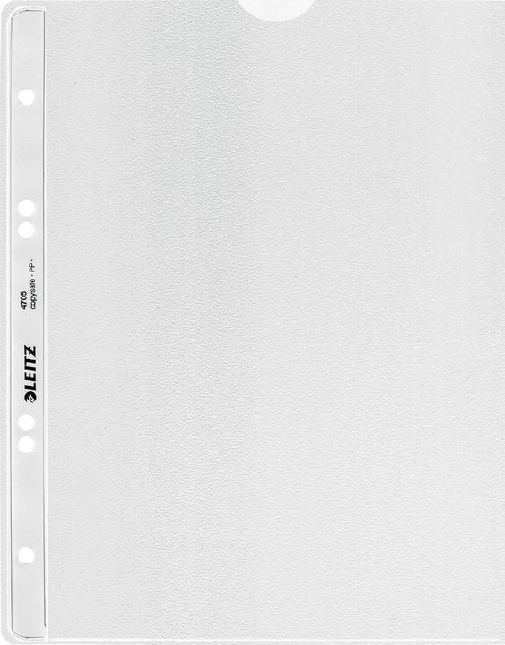 Immagine prodotto Leitz Busta per brochure extra forte, A5, PP, grana, 0,13 mm aperta, a prova di documento, perforazione: (A5, 100 x)