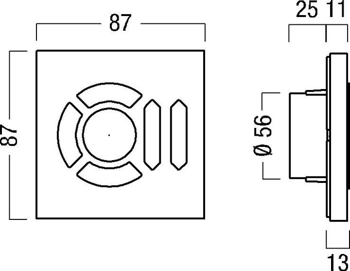 Produktbild Zumtobel Bediengerät kantig weiss 22154658