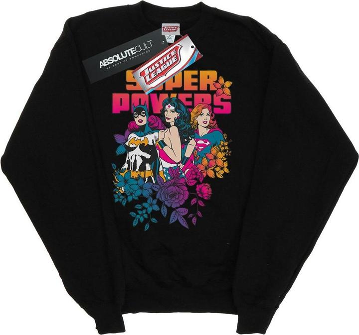 Super Powers Neon Floral Sweatshirt (L)