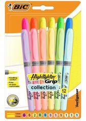 Produktbild Bic Textmarker Grip Pastellmischung 12St (Zestaw kolorów, 12 x)