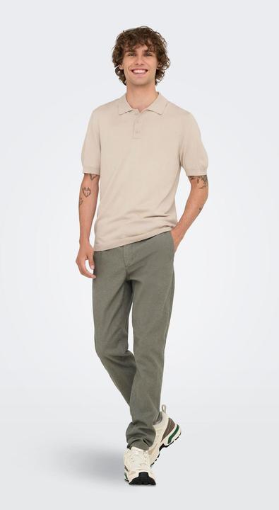 Actual product image Only & Sons Regular fit polo collar pullover polo (XL)
