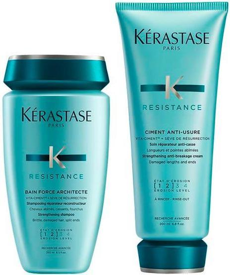 Image du produit Kérastase Kit duo de soins Resistance (shampooing 250 ml + après-shampooing 200 ml) (Set soin capillaire)