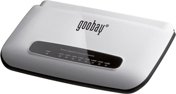 Produktbild Goobay 8 Port Netzwerkverteiler, Gigabit Ethernet Switch (8 Ports)