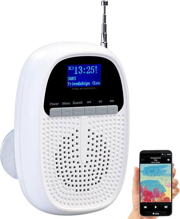 VR-Radio Badezimmer-Akku-Radio (FM, DAB+, Bluetooth)