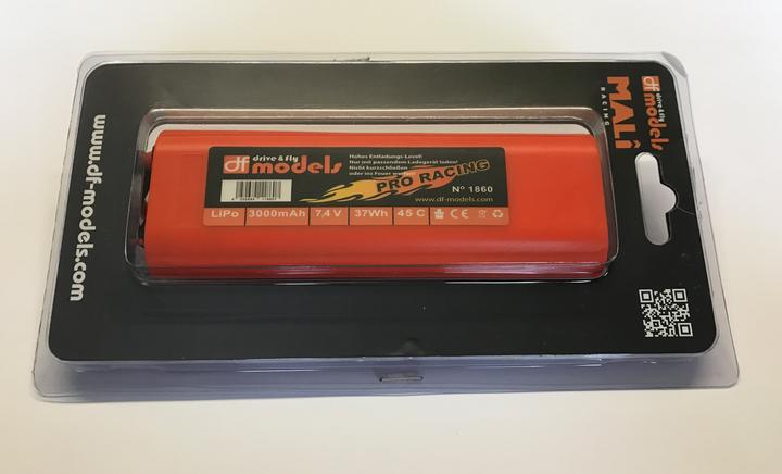 Immagine prodotto DF-Models Pacchetto LiPo 2S - 7.4 Volt - 3000mAh, 45C - rotondo (7.40 V, 3000 mAh)
