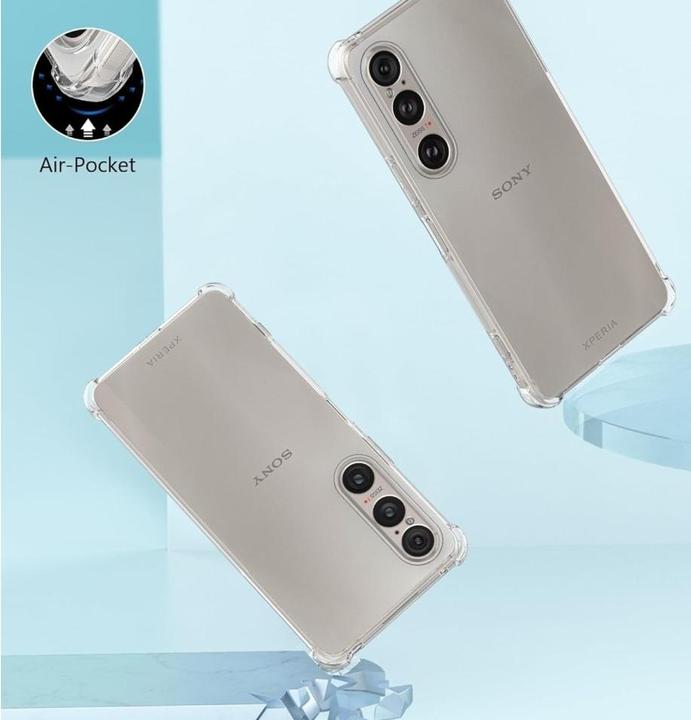 Actual product image Screenguard Sony Xperia 1 VI Cover Crystal Soft Airbag Bumper (Sony Xperia 1 VI)