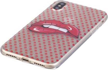 Image du produit Ueli Express iPhone XS / X Coque super fine en caoutchouc TPU Bouche à baiser (Apple iPhone XS, Apple iPhone X)