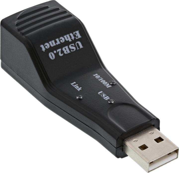 InLine USB 2.0 network adapter (USB, RJ45 (1x))
