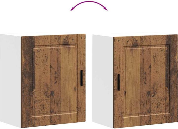 Image du produit VidaXL Armoire suspendue de cuisine Porto aspect vieux bois Matériau dérivé du bois Armoire murale de (60 x 31 x 40 cm)