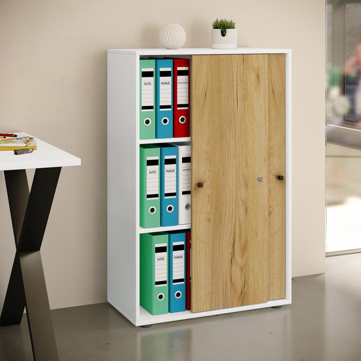 Actual product image VCM Office cabinet sliding doors Lona 3gang (70 x 37 x 111 cm)