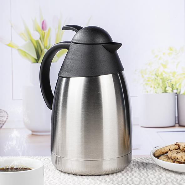 Actual product image Mojawo 1.5 Litre Stainless Steel Coffee Pot Thermos Vacuum Flask Double-Walled (1.50 l)