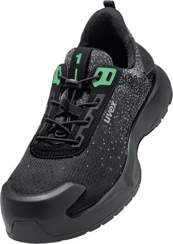 Uvex Sports uvex 1 x-craft Halbschuhe S1 PL 68083 schwarz, grün Weite 12 Grösse 48 (S1P, 48)