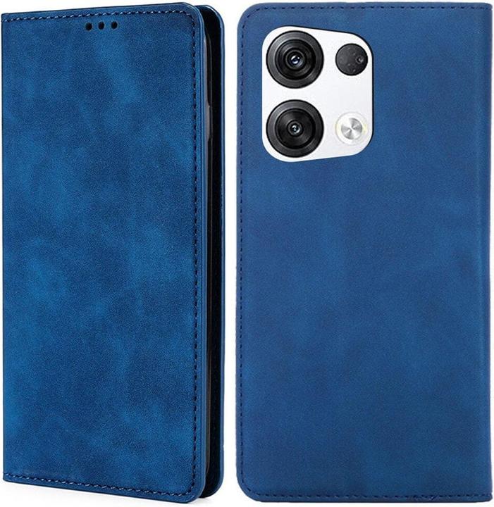 Produktbild Cover-Discount OPPO Reno8 Pro - Stand Flip Case Hülle dunkelblau (OPPO Reno8 Pro)