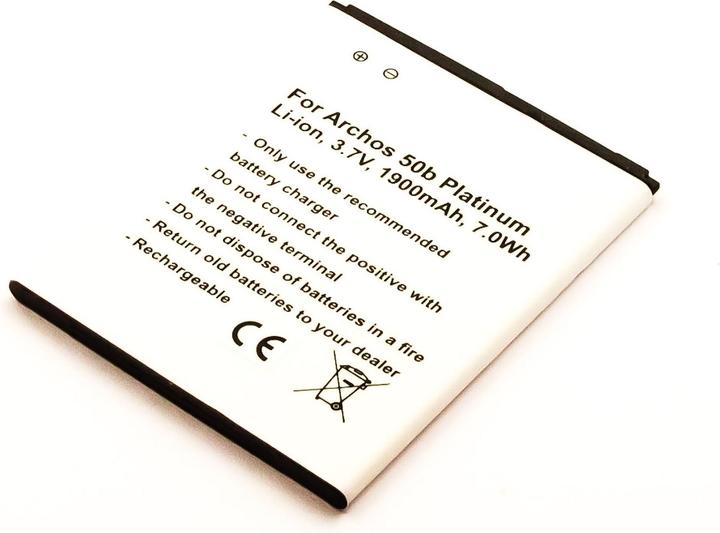 Produktbild AGI 35916 - Akku - Archos - 50B Platinum - Weiss - Lithium-Ion (Li-Ion) - 1900 mAh
