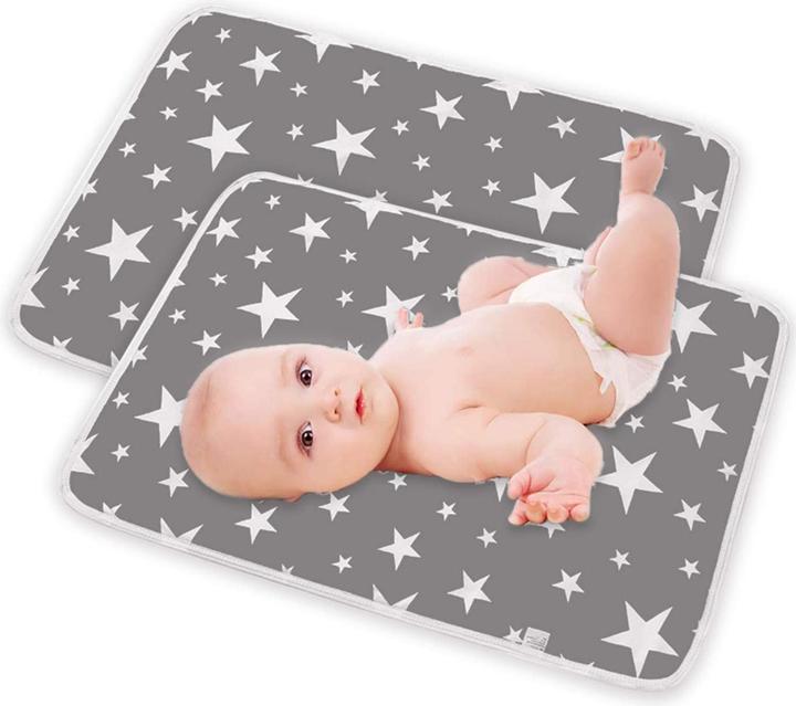 Produktbild Activity Board 2 Stück Wickelauflage, waschbare Wickelauflage für Babys und Kleinkinder (50 x 70 cm)