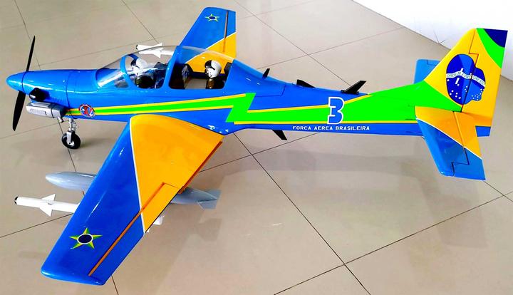 Actual product image Seagull Models SG-Models ) Tucano T-27 65" 15-20cc with electric retractable landing gear (Warbird)