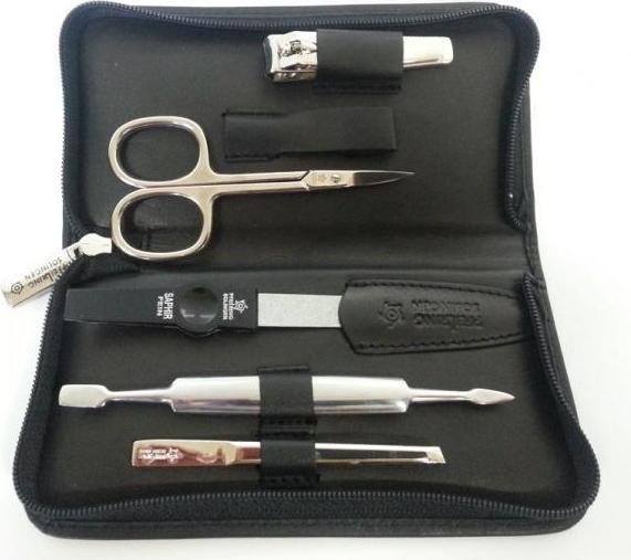 Immagine prodotto Pfeilring Set manicure Solingen - 5 pezzi, vera pelle, nero