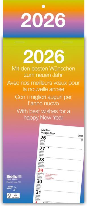 Immagine prodotto Biella Calendari a strappo Settimana (10,5 x 21 cm, Copertina rigida)