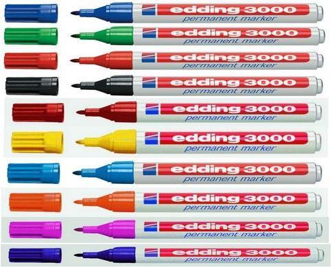 Actual product image Edding Permanent Marker 3000 (Blue, 1.50 mm, 1 x)