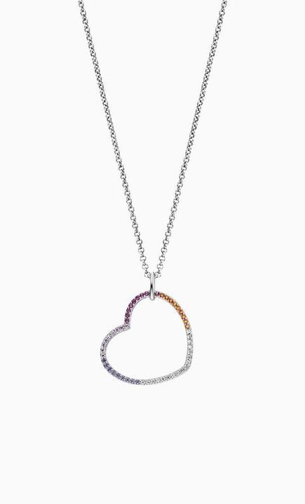 Immagine prodotto Engelsrufer Collana cuore arcobaleno (Argento 925, 42 - 50 cm)