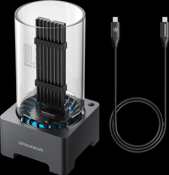 Graugear Docking Station USB 4.0 f. M.2 PCIe Gen4x4 NVMe SSD